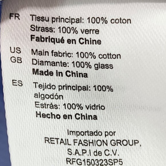 Sandro Women's Rhinestone Embellished Cotton Button Down Plaid Shirt - Picture 9 of 9